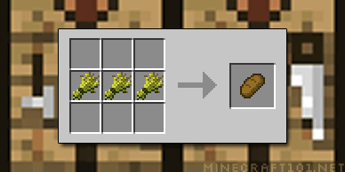 Baking bread in minecraft