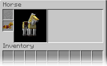 Horse Armour inventory slot