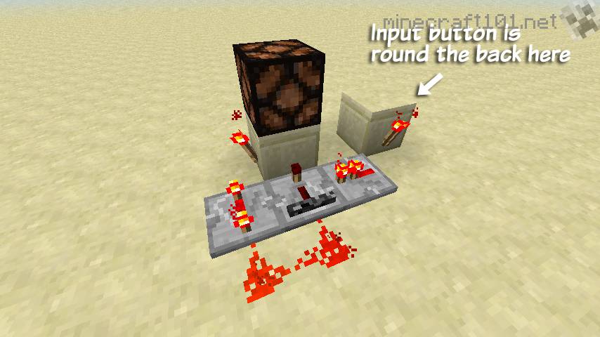 how to make a button in minecraft