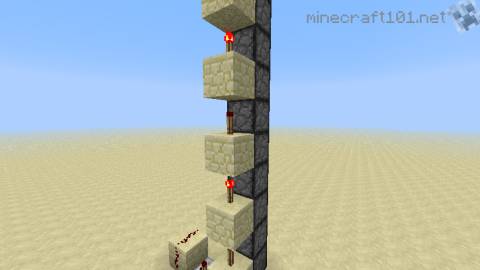 minecraft torch ladder