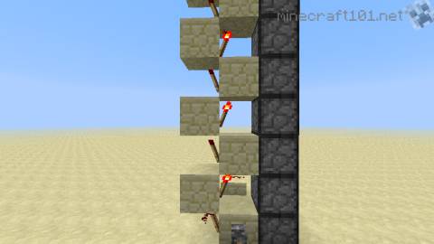 minecraft torch ladder
