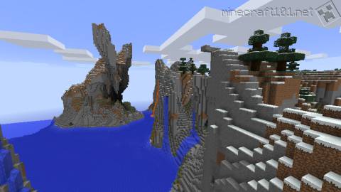 Dramatic scenery in Minecraft