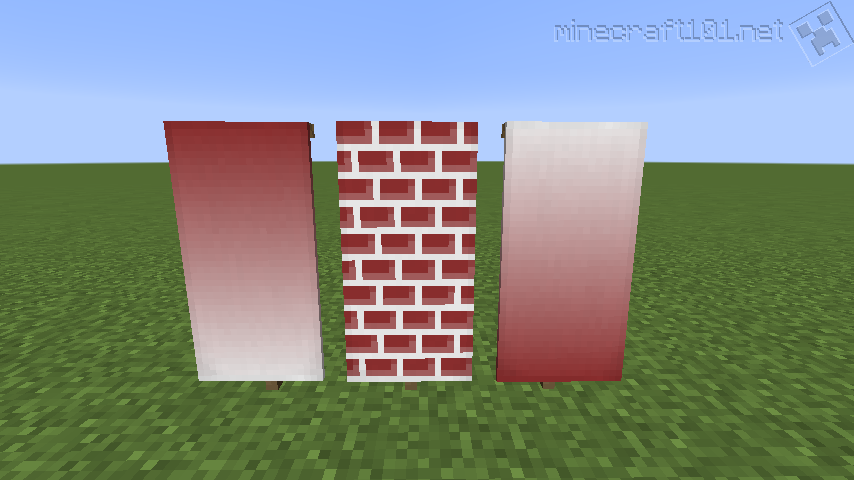 Banners Minecraft 101 - How To Make A Brick Wall Banner In Minecraft