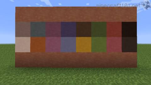 Stained Clay in Minecraft